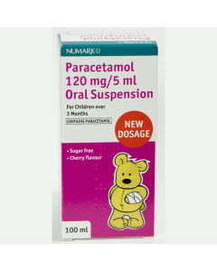 Numark Paracetamol Suspension 3+ Months Cherry Flavour 100ml