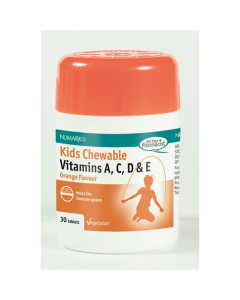 Numark Kids Chewable Vitamins A, C, D And E 30