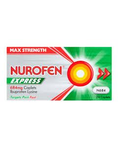 Nurofen Express Caplets 684mg 24