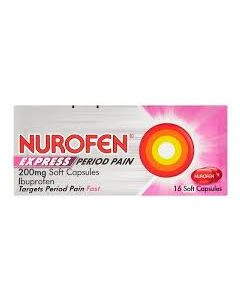 Nurofen Express Peroid Pain 16 Capsules