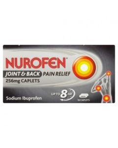 Nurofen Joint & Back Pain Relief Caplets 256mg 16 