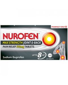 Nurofen Joint & Back Pain Relief 512mg Tablets 24