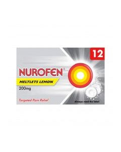 Nurofen Meltlets Lemon 12