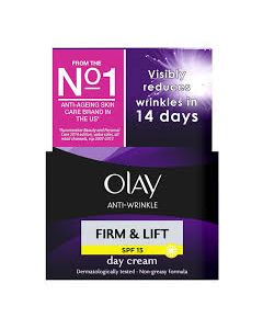 Olay Anti-Wrinkle Firm And Lift Anti-Ageing Day Moisturiser SPF 15 50 ml