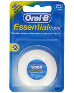 Oral-B Essential Floss Waxed 50m