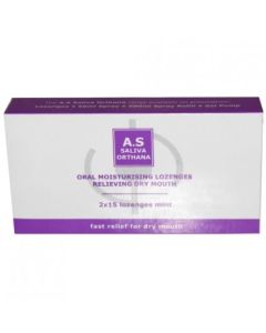 A.S Saliva Orthana Oral Moisturising Lozenges Mint 30