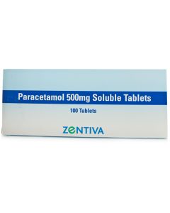 Paracetamol Soluble Tablets 100 Zentiva