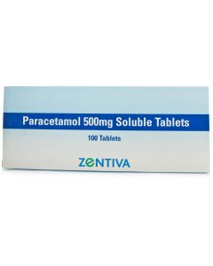 Paracetamol Soluble Tablets 100 Zentiva