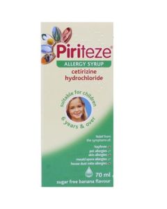 Piriteze Allergy Syrup Once-a-day 70ml