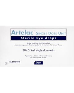 Artelac Sdu Eye Drops Single Dose Unit 0.5ml 30 Single Dose Unit