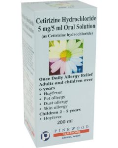 Cetirizine Hydrochloride Oral Solution S/f 200ml