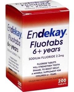 Endekay Fluotabs 6+ Years 200 