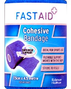 FastAid Cohesive Bandage 7.5cm X 4.5m