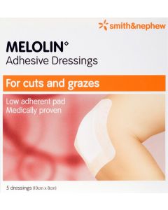 Melolin Adhesive Dressing Consumer/otc Pack 10cm X 8cm 5 Consumer/otc Pack