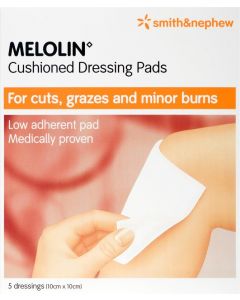 Melolin Low-adherent Absorbent Dressing Consumer/otc Pack 10cm X 10cm 5 Consumer/otc Pack