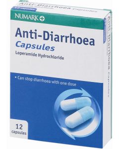 Numark Anti-diarrhoea Capsules 12 