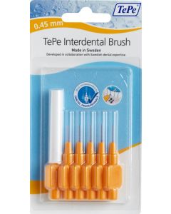 Tepe Interdental Brushes Orange 0.45mm 6 Orange