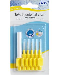 Tepe Interdental Brushes Yellow 0.7mm 6 Yellow