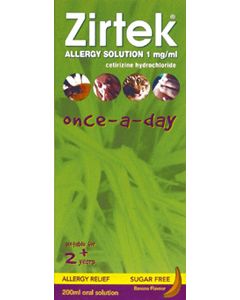 Zirtek Allergy Solution Sugar-free 200ml