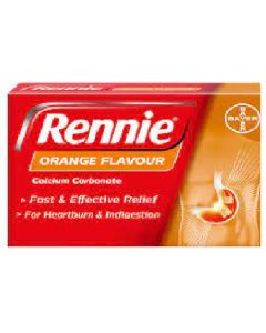 Rennie Chewable Orange Tablets  24 