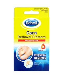Scholl Medicated Washproof Corn Removal Plasters - 4 