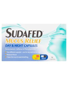 Sudafed Mucus Relief Day And Night Capsules 16