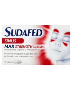 Sudafed Sinus Max Strength Capsules 16 Capsules
