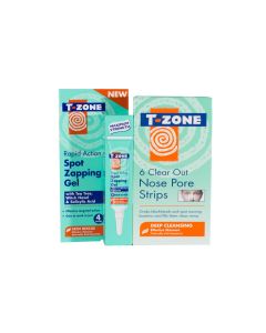 T-Zone Combination - 8ml Spot Zapping Gel + 6 Nose Pore Strips