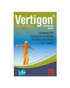 Vertigon 25mg Tablets 28