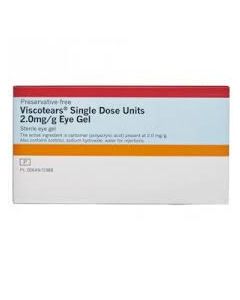 Viscotears 0.2% Single Dose Units Gel For Dry Eye Treatment x30 