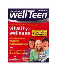 Vitabiotics Wellteen Vitality And Wellness Tablets 30